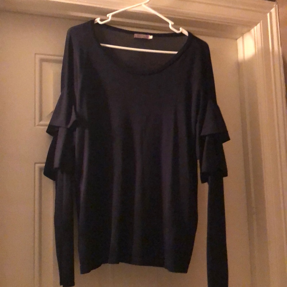 Esqualo LS Navy Blouse